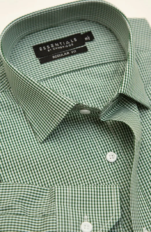 Essential Mens Formal Shirt Seamless Knitted Crochet