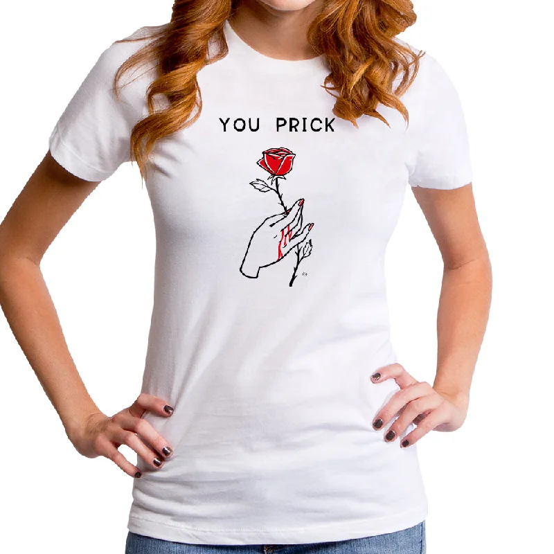 You Prick Women's T-Shirt Print Jacquard Patchwork