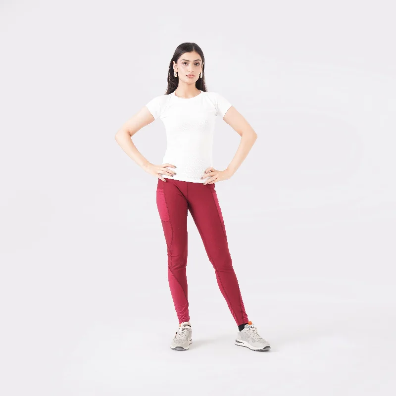 Knockout Mesh T Shirt Women- White Graphic T-Shirt Round Neck Polyester