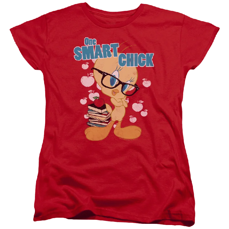 Looney Tunes One Smart Chick Women's T-Shirt Oversized T-Shirt Spandex breathable