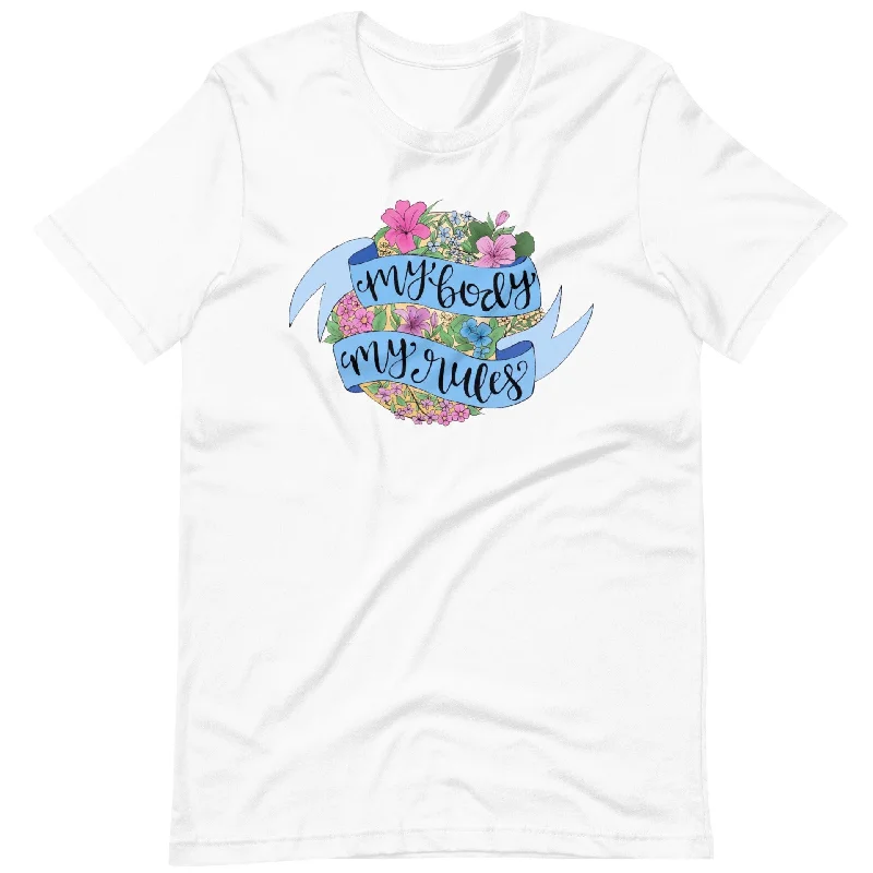 My Body My Rules -- Unisex T-Shirt Real Fur Shearling Chenille