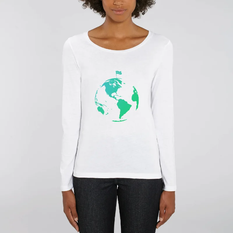 Nord | SINGER - T-shirt Femme manches longues Collared T-Shirt Boat Neck A-Line