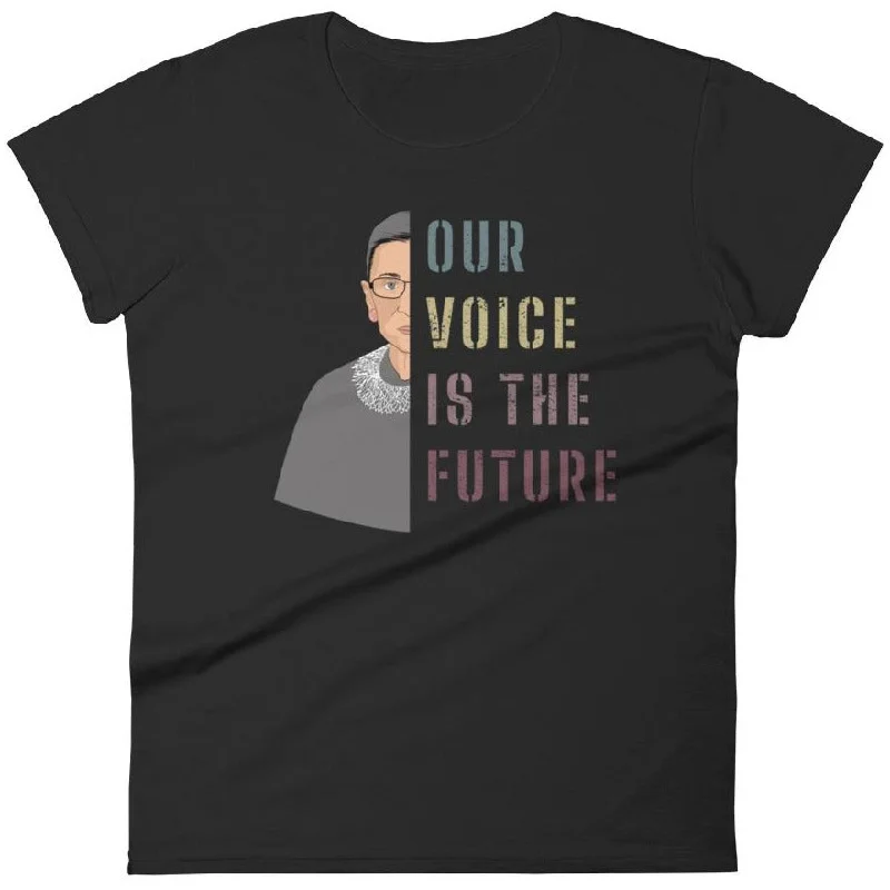 Our Voice Is The Future -- Women's T-Shirt Zippered Front Buttoned Front Snap Front
