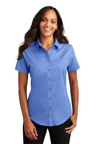 Port Authority® L508 Ladies Short Sleeve Easy Care Shirt Basic T-Shirt Crew Neck Short Sleeve Port Authority® L508 Ladies Short Sleeve Easy Care Shirt Basic T-Shirt Crew Neck Short Sleeve