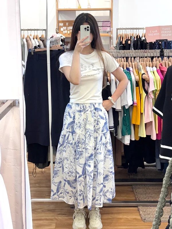Rabbit print t-shirt Striped Floral Plaid