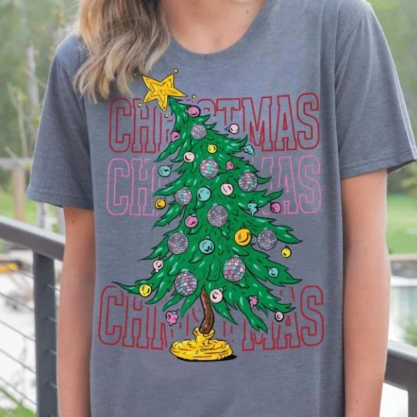 Simply Southern Women’s Christmas Tree Short Sleeve T-Shirt V-Neck T-Shirt Long Sleeve Cotton Simply Southern Women’s Christmas Tree Short Sleeve T-Shirt V-Neck T-Shirt Long Sleeve Cotton