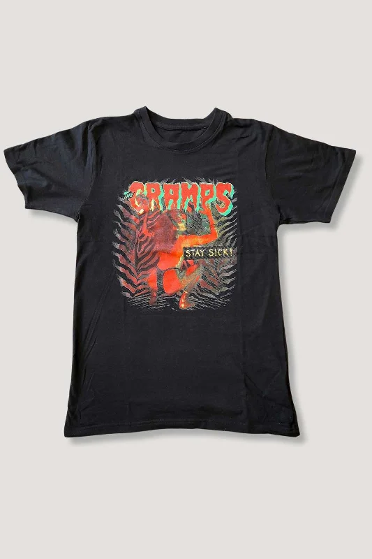 The Cramps Stay Sick Shirt Ribbed T-Shirt High Neck Heavyweight