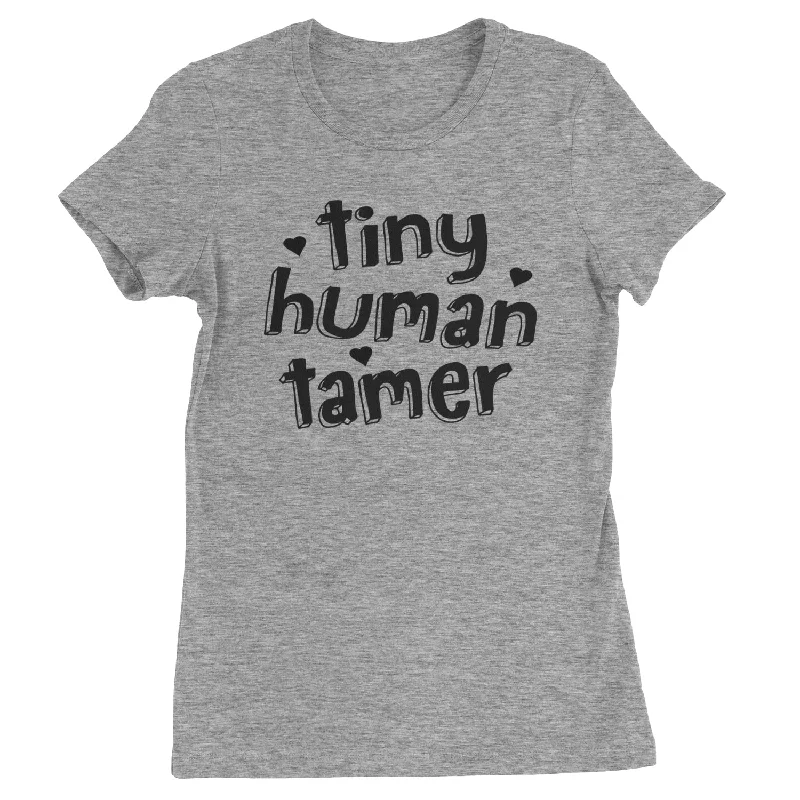 Tiny Human Tamer Teacher Womens T-shirt Oversized T-Shirt Spandex breathable