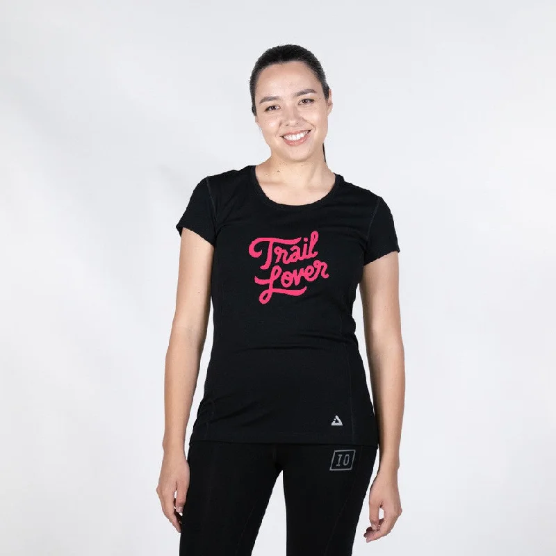 Ultra Tee - Pink Trail Lover Polka Dot Checkered Tartan