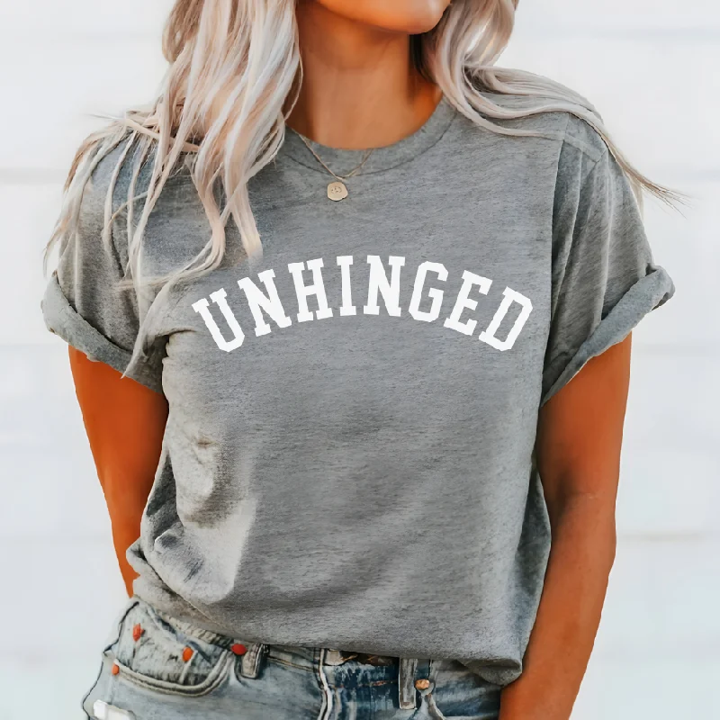 Unhinged College T-Shirt Chenille Blend Fleece Blend Nylon Blend