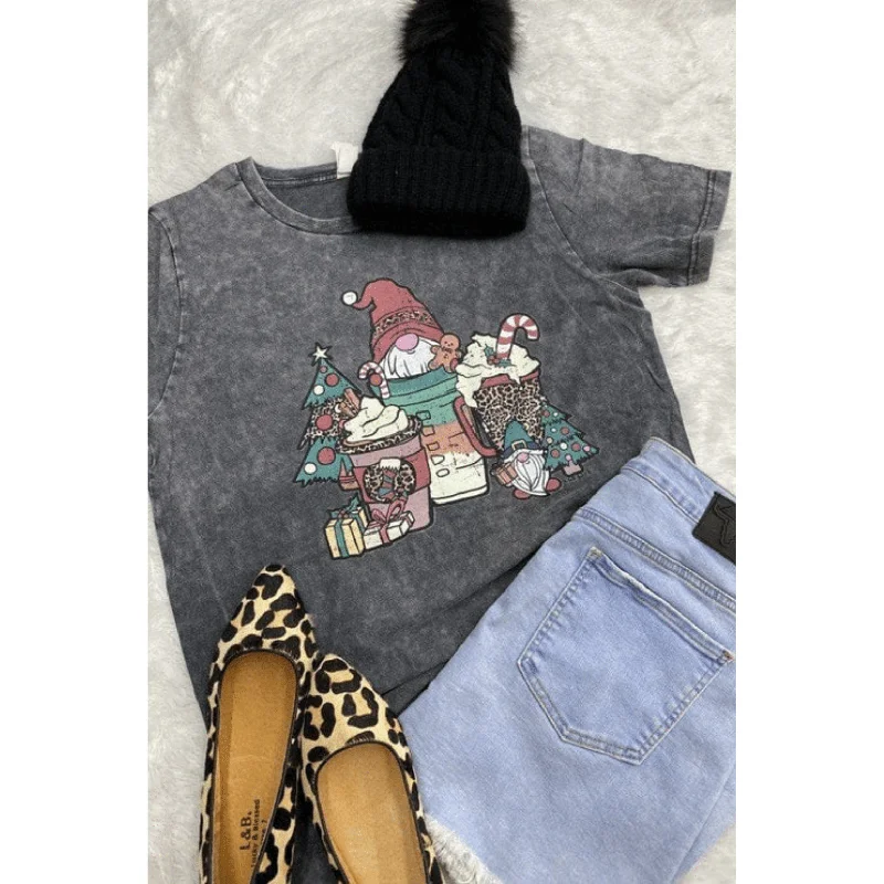 Wash fraps t-shirt Hooded Caped Shawl Collar