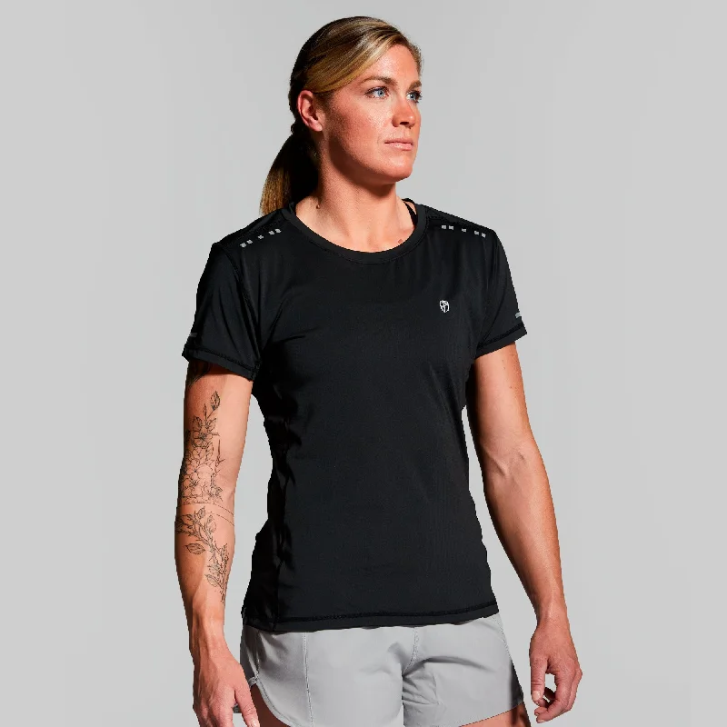Women's Endurance Shirt (Black) Chenille Brocade Lace