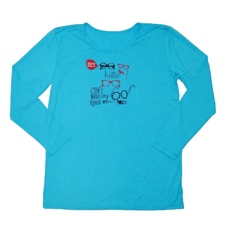 Womens Sun Protective Shirt-Graphic Brilliant Cerulean Blue Chenille Blend Fleece Blend Nylon Blend Womens Sun Protective Shirt-Graphic Brilliant Cerulean Blue Chenille Blend Fleece Blend Nylon Blend