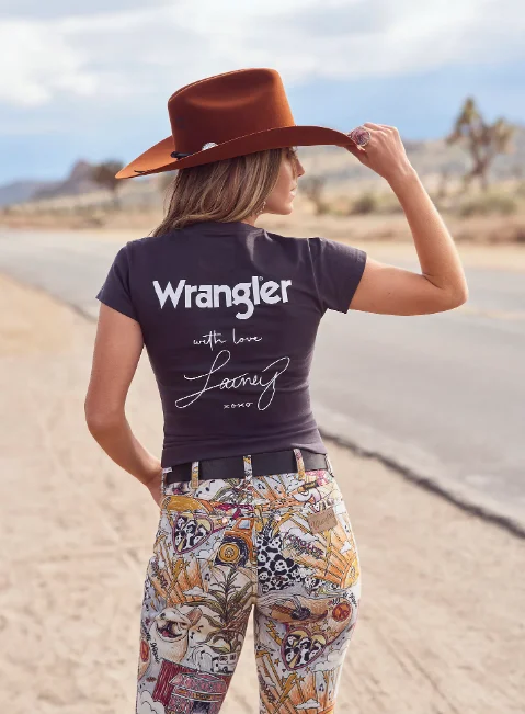 Wrangler X Women's Lainey Wilson Phantom With Love Shrunken Band Tee 112360647 Cozy Warm Stylish Wrangler X Women's Lainey Wilson Phantom With Love Shrunken Band Tee 112360647 Cozy Warm Stylish