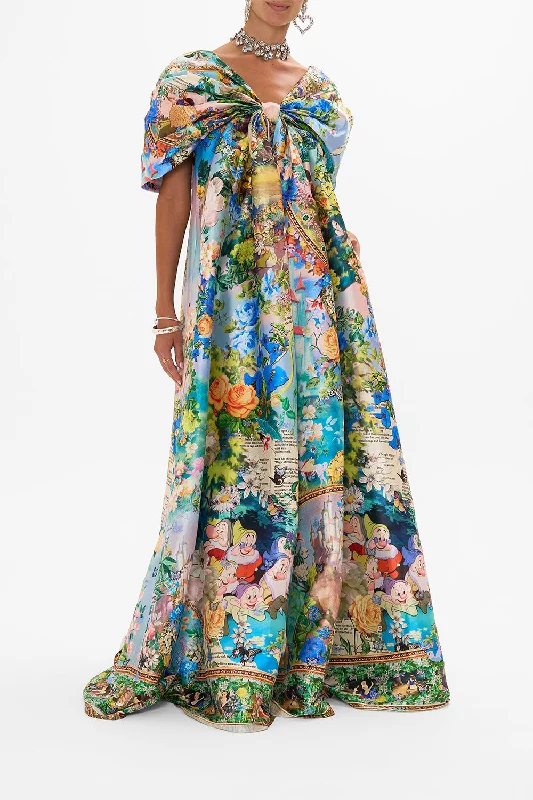 TAFFETA BOW MAXI DRESS THE KINDEST ONE OF ALL Elegant Floral Maxi Dress