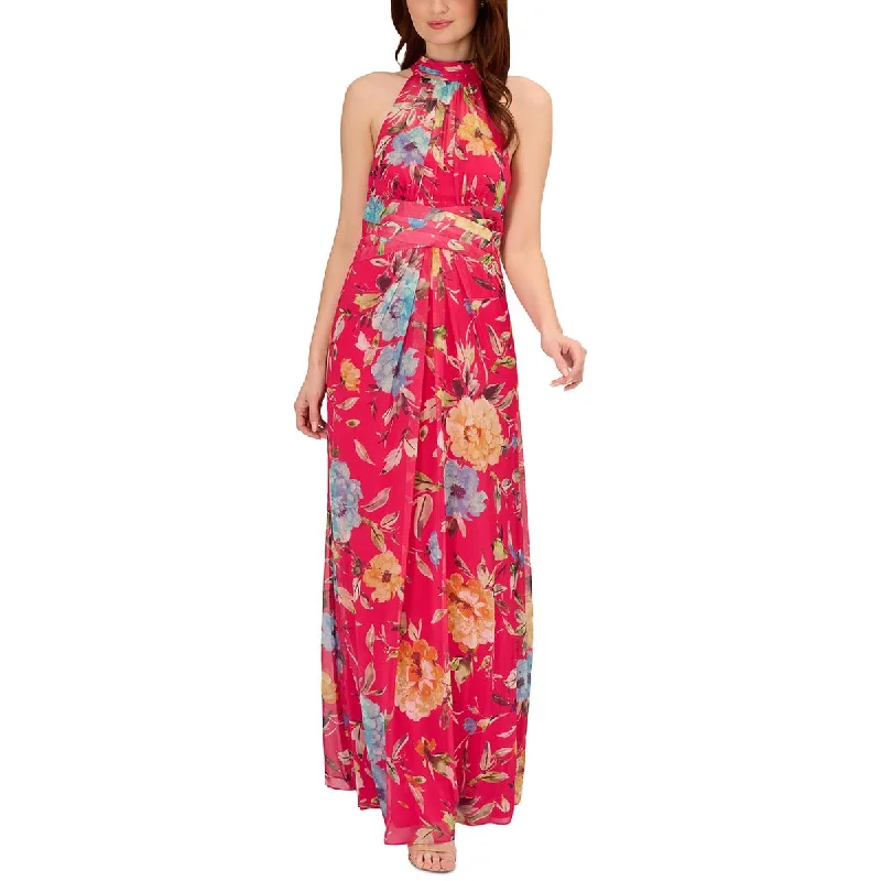 Womens Chiffon Maxi Dress Elegant Tiered Maxi Dress