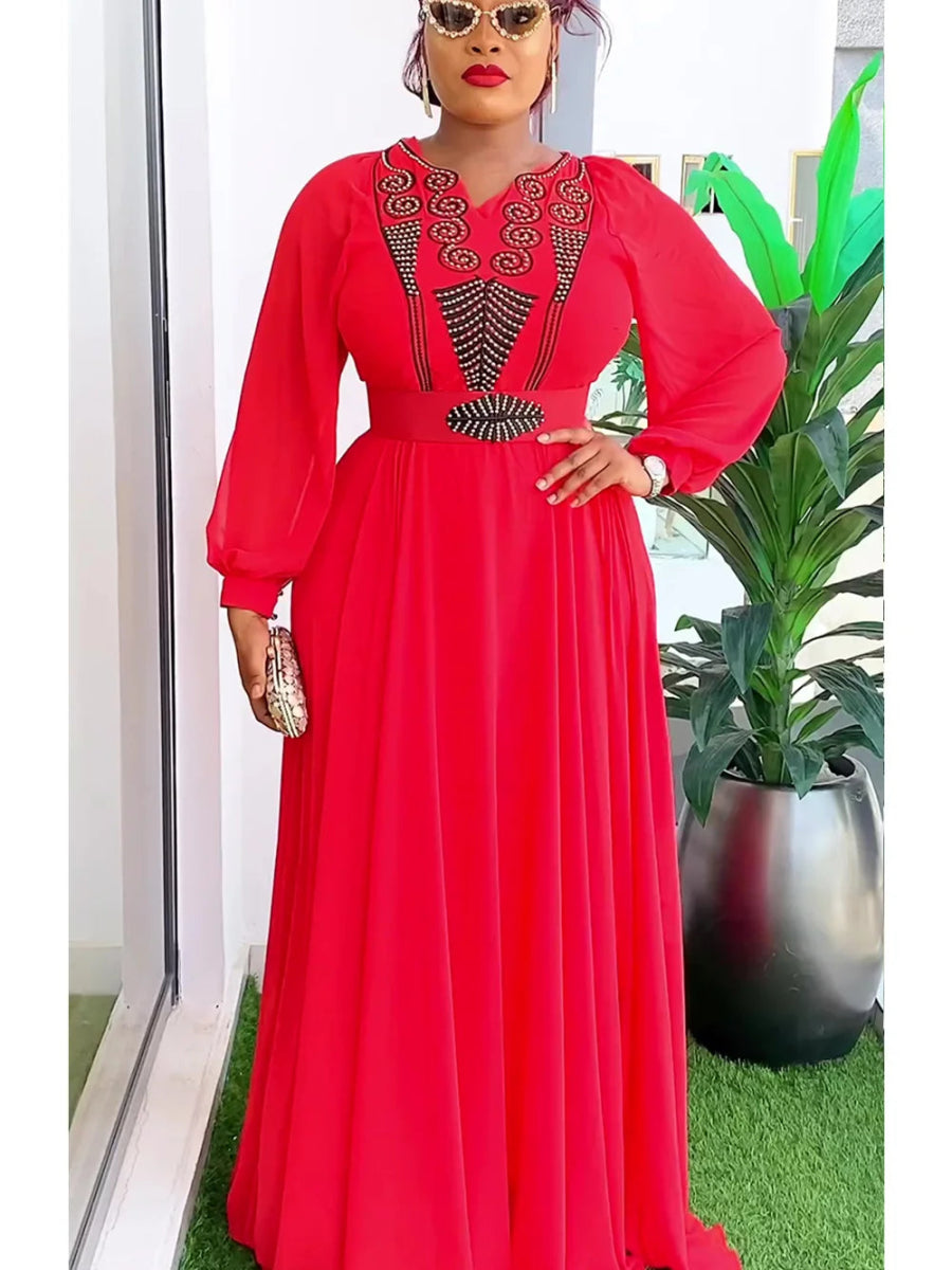 Plus Size African Maxi Dresses for Women: Elegant Evening Party Long Dress, Kaftan & Muslim Chiffon Fashion Fashionable High-Low Maxi Dress