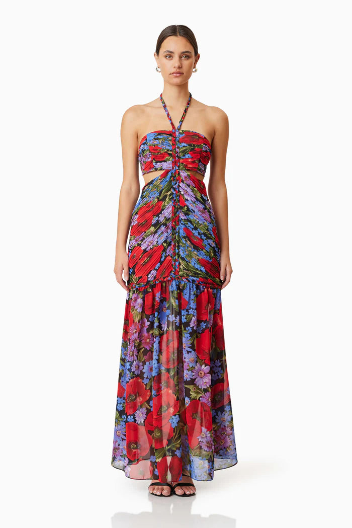 THEA COCKTAIL MAXI DRESS Stylish Button-Up Maxi Dress