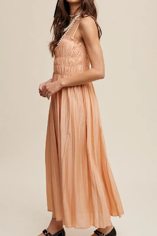Come With Me Maxi Dress Cozy Ruffle Sleeve Maxi Dress