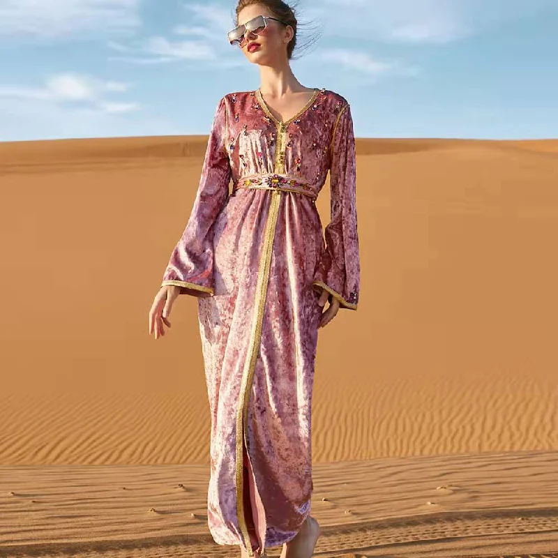 Niesha Pink Maxi Dress | Mandala Elegant Sleeveless Maxi Dress
