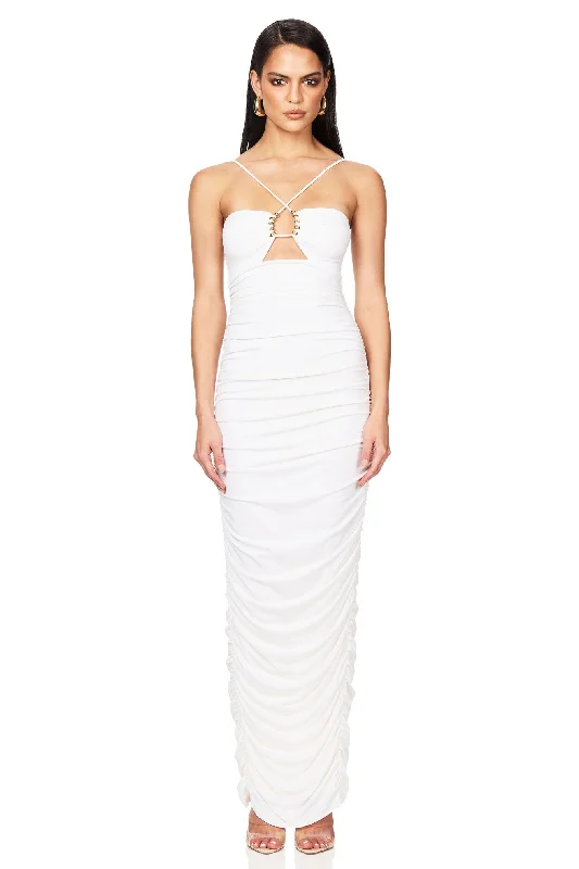Nookie Empire Maxi Dress - White Stylish Boho Maxi Dress