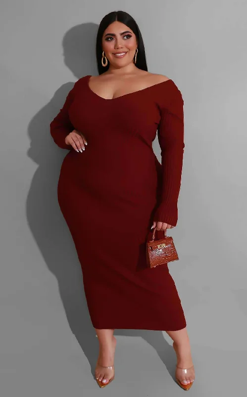 Plus Size Woman  Women  Dress V-neck Sunken Stripe Maxi Dress Comfortable Maxi Dress with Slits