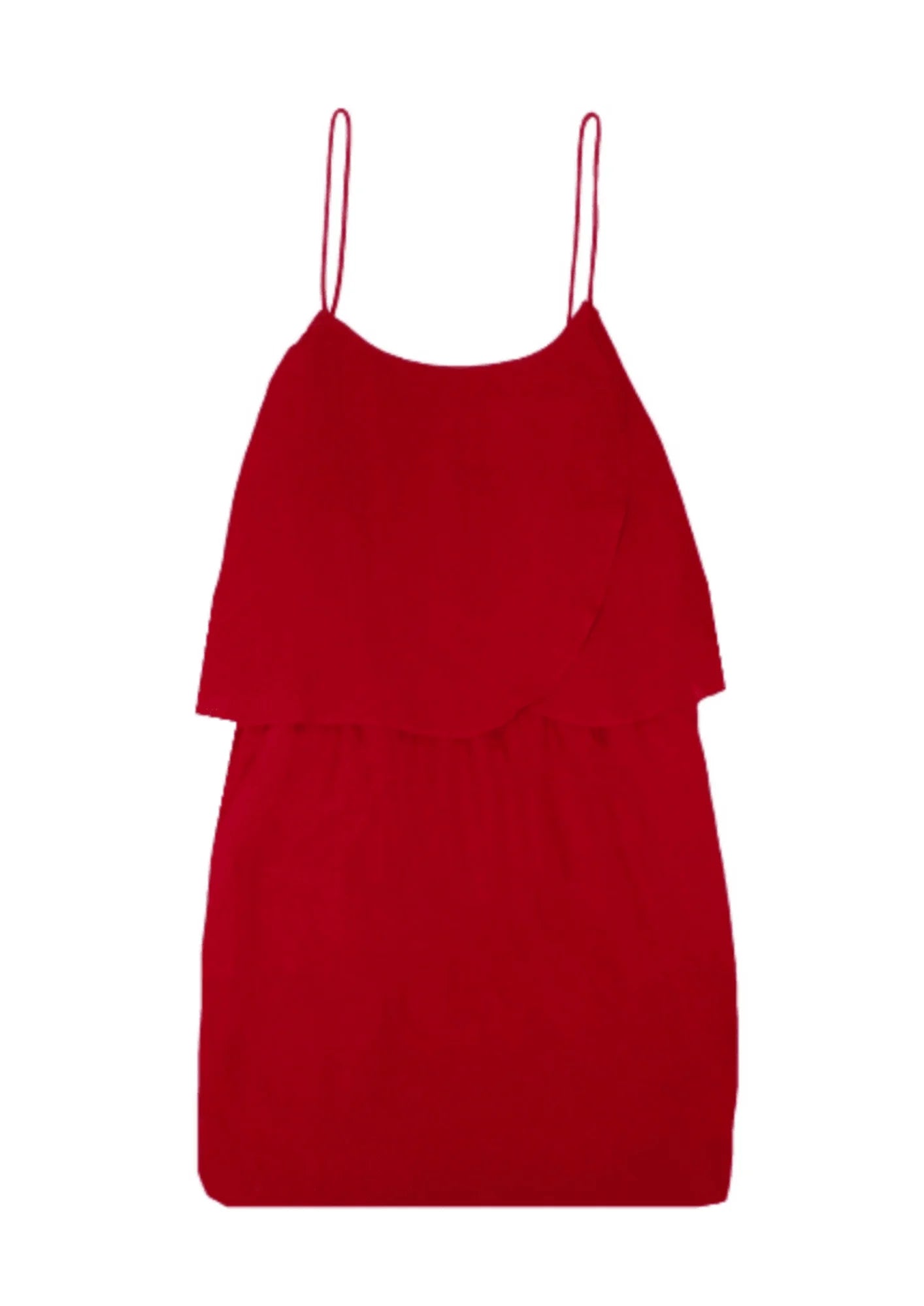 DARK RED MINI DRESS Classic Striped Mini Dress
