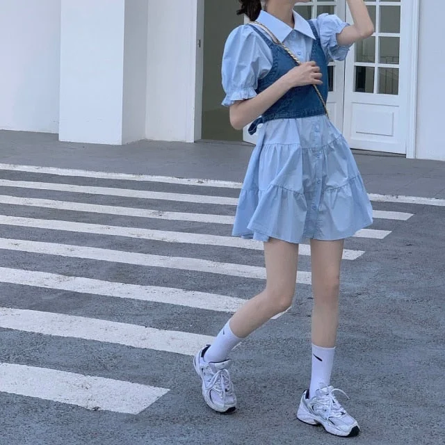 Blue Dress Set