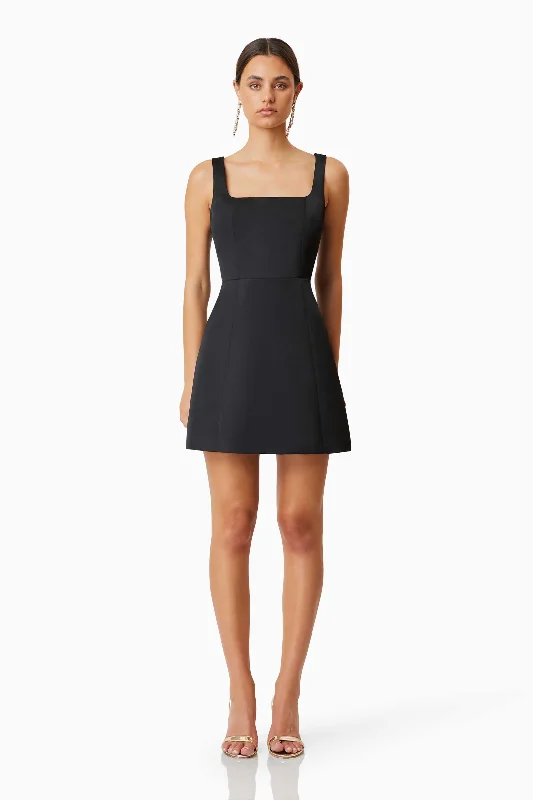 Elliatt Amelie Mini Dress - Black Classic Black Mini Dress