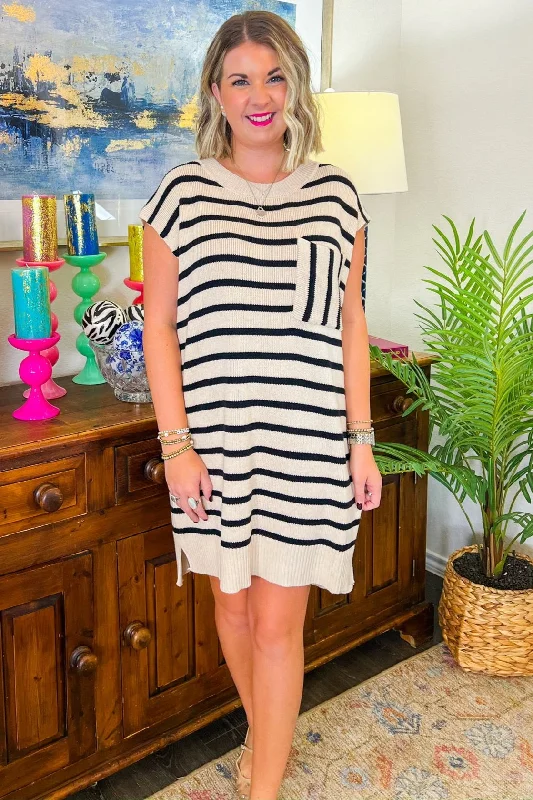 High Hopes Mini Dress - Taupe Cozy Jersey Mini Dress