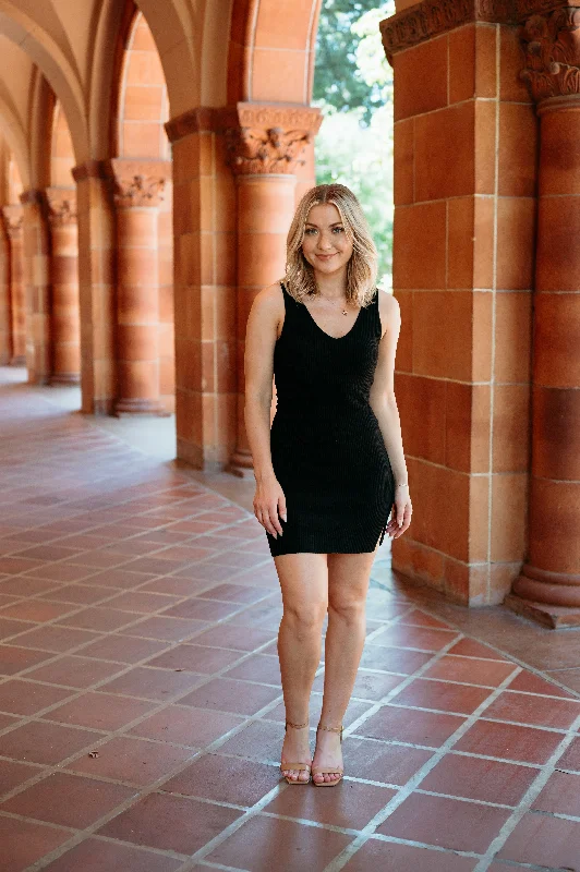 Ribbed Fitted Mini Dress Elegant Velvet Mini Dress