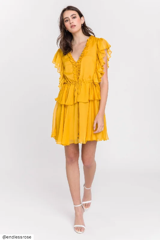 Endless Rose - Solid Mini Dress Classic Solid Mini Dress