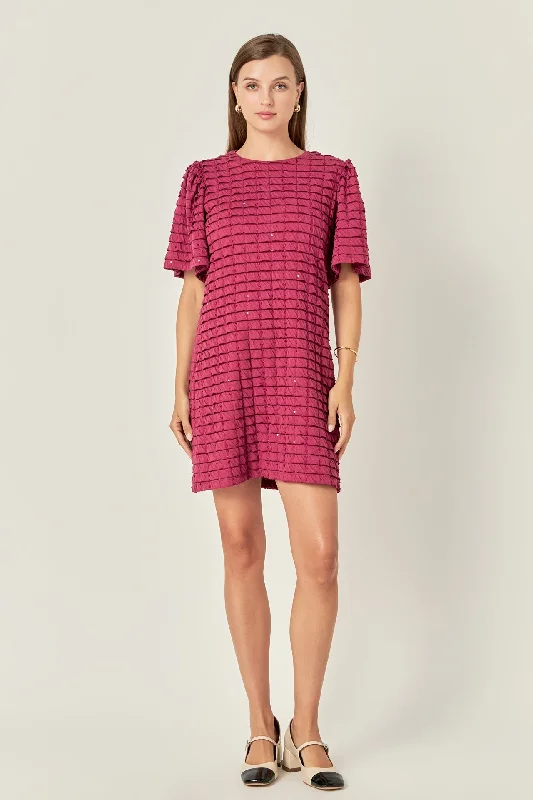 English Factory - Tiered Jersey Mini Dress With Embroidery Casual Button-Up Mini Dress English Factory - Tiered Jersey Mini Dress With Embroidery Casual Button-Up Mini Dress