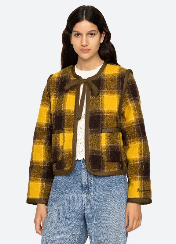 Amber Tie Front Jacket Insulated Jacket Fitted Jacket Loose Jacket