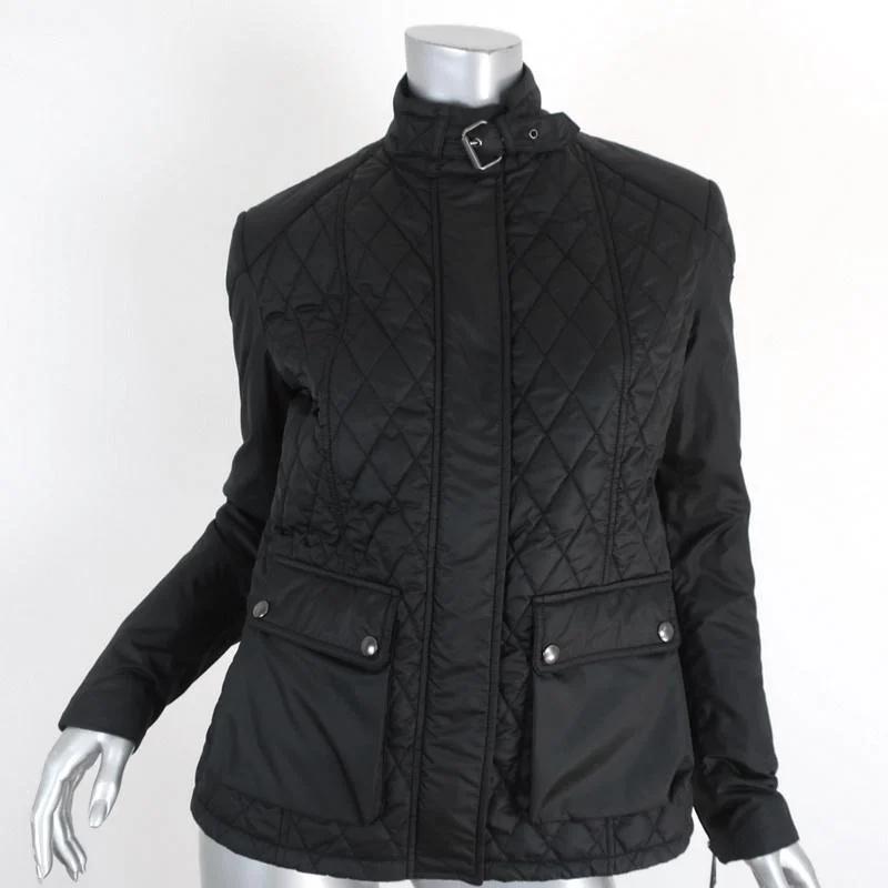 Belstaff Aynsley Quilted Jacket Black Size 42 Fitted Jacket Loose Jacket Oversized Jacket