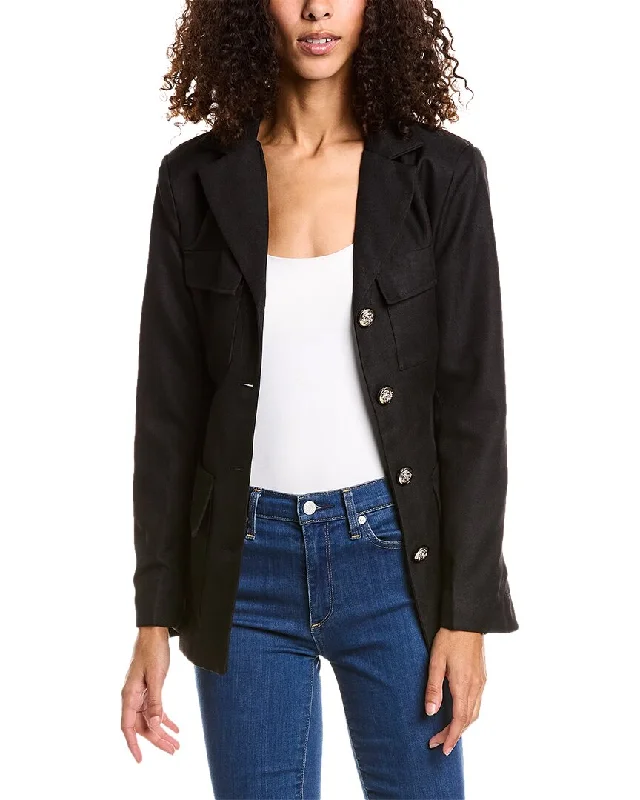 70/21 Jacket Boat Neck Shawl Collar Notched Collar