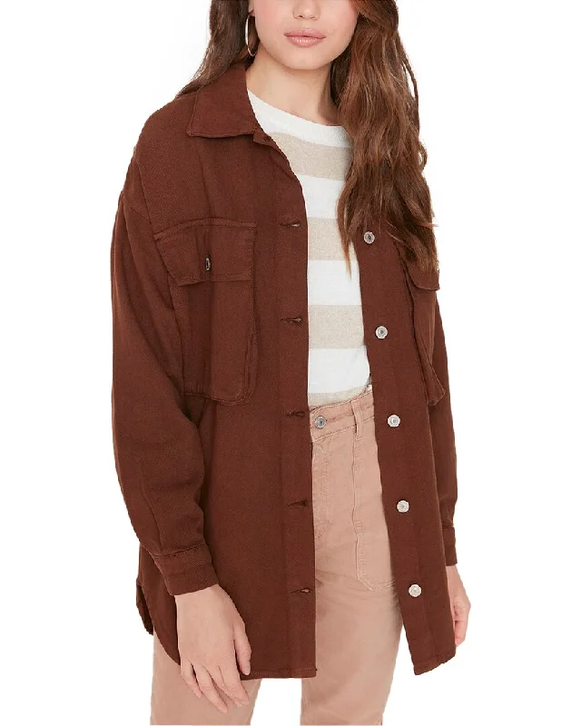 Trendyol Modest Jacket Notch Collar Peter Pan Collar Cowl Neck