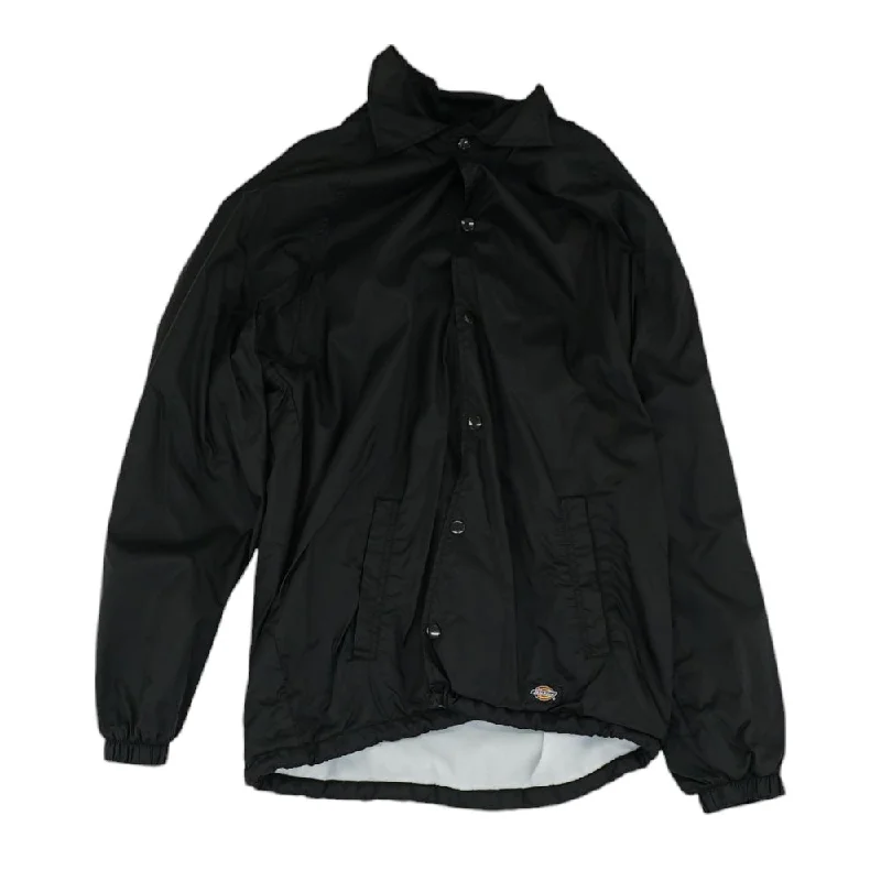 Black Solid Bomber Jacket Insulated Jacket Fitted Jacket Loose Jacket