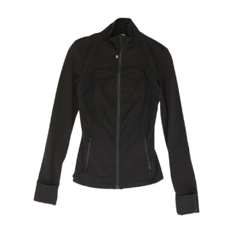Black Solid Lightweight Jacket Jacket Blazer Coat