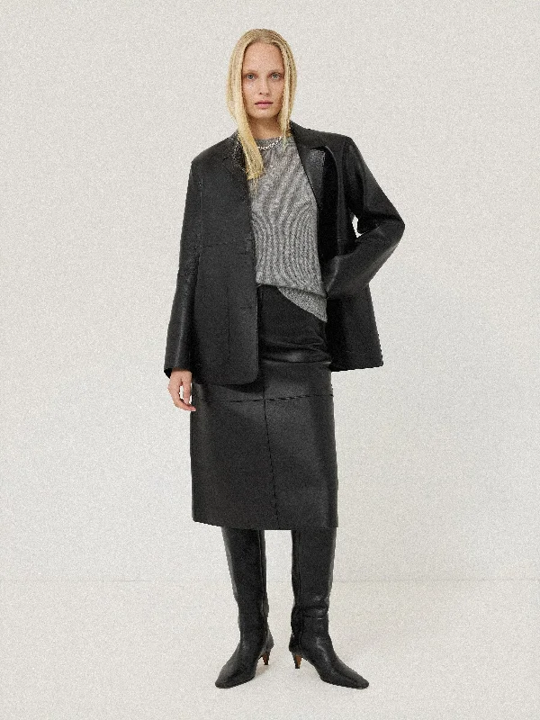 Bonded Leather Jacket | Black Mesh Jacket Canvas Jacket Denim Jacket