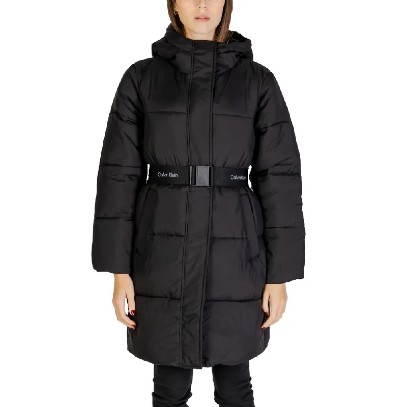 Calvin Klein Jeans Black Nylon Jackets & Coat Elasticated Jacket Padded Jacket Insulated Jacket