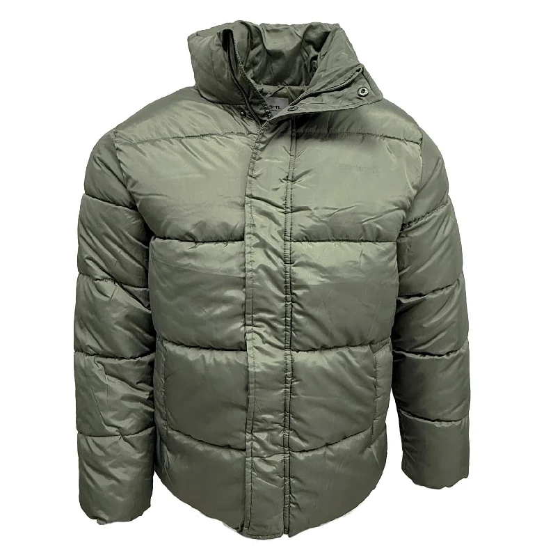 Carhartt WIP Mens Doville Water Repellent Puffer Jacket Teal Front Pockets Side Pockets Patch Pockets Carhartt WIP Mens Doville Water Repellent Puffer Jacket Teal Front Pockets Side Pockets Patch Pockets