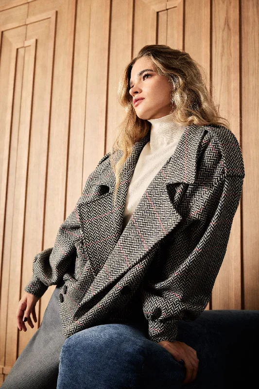 Domino Wool Jacket Knit Jacket Woven Jacket Fleece Jacket