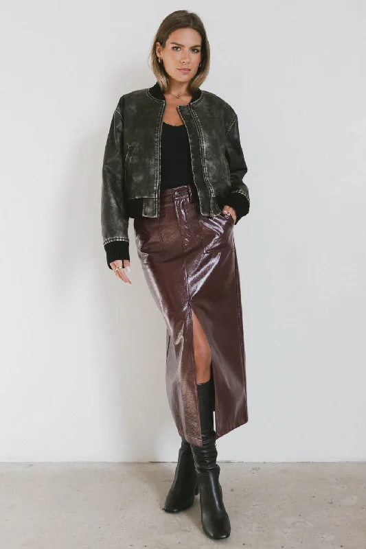 Clarissa Bomber Jacket in Black Jersey Jacket Tulle Jacket Batik Jacket