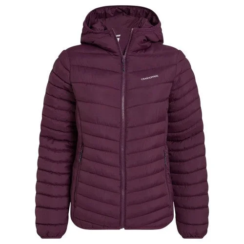 Craghoppers Womens/Ladies Compresslite VIII Hooded Padded Jacket Denim Jacket Leather Jacket Suede Jacket Craghoppers Womens/Ladies Compresslite VIII Hooded Padded Jacket Denim Jacket Leather Jacket Suede Jacket