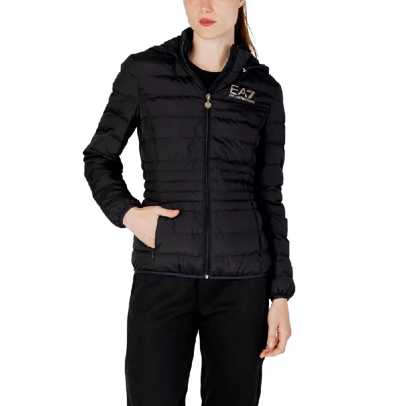 EA7 Emporio Armani Bicolor Polyester Jackets & Coat Oversized Jacket Tailored Jacket Straight Jacket EA7 Emporio Armani Bicolor Polyester Jackets & Coat Oversized Jacket Tailored Jacket Straight Jacket