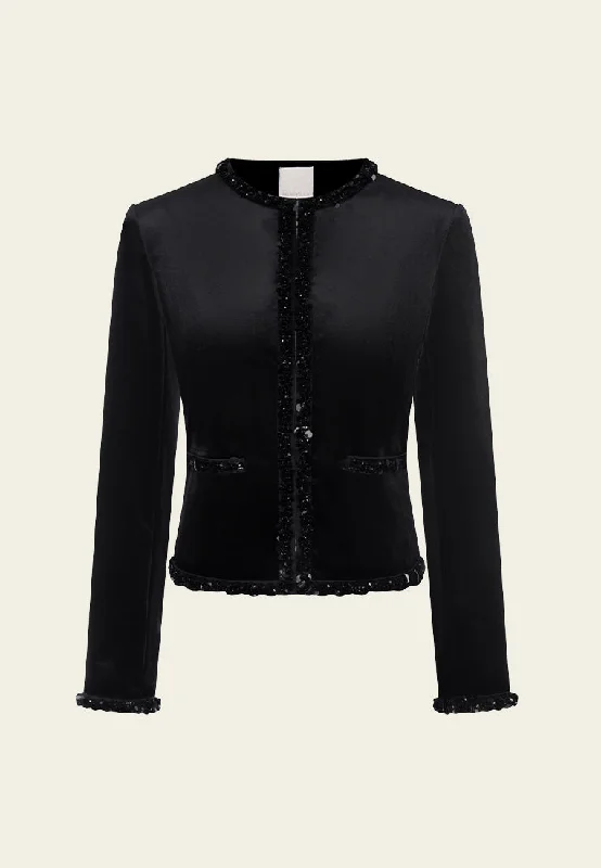 Embellished-trim Structured Cropped Jacket Insulated Jacket Fitted Jacket Loose Jacket Embellished-trim Structured Cropped Jacket Insulated Jacket Fitted Jacket Loose Jacket