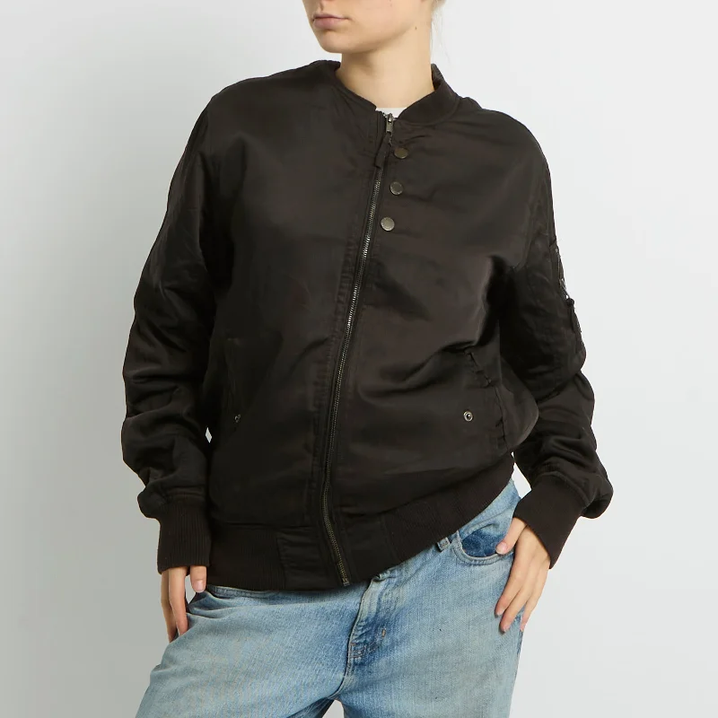 Flight Style Bomber Jacket - UK 10 Notch Collar Jacket Peter Pan Collar Jacket Cowl Neck Jacket Flight Style Bomber Jacket - UK 10 Notch Collar Jacket Peter Pan Collar Jacket Cowl Neck Jacket