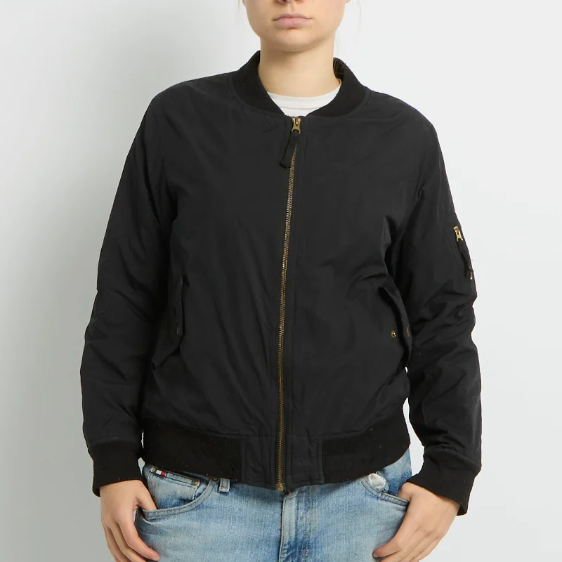 Flight Style Bomber Jacket - UK 8 Anorak Shell Jacket Lightweight Jacket