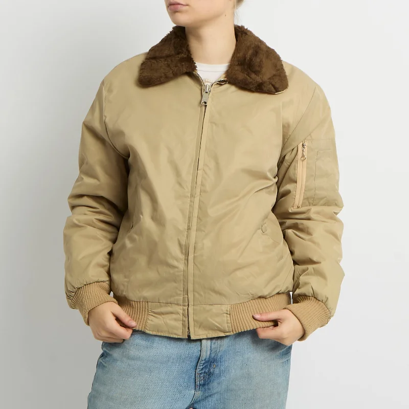 Fur Collar Bomber Jacket- 12 Anorak Shell Jacket Lightweight Jacket